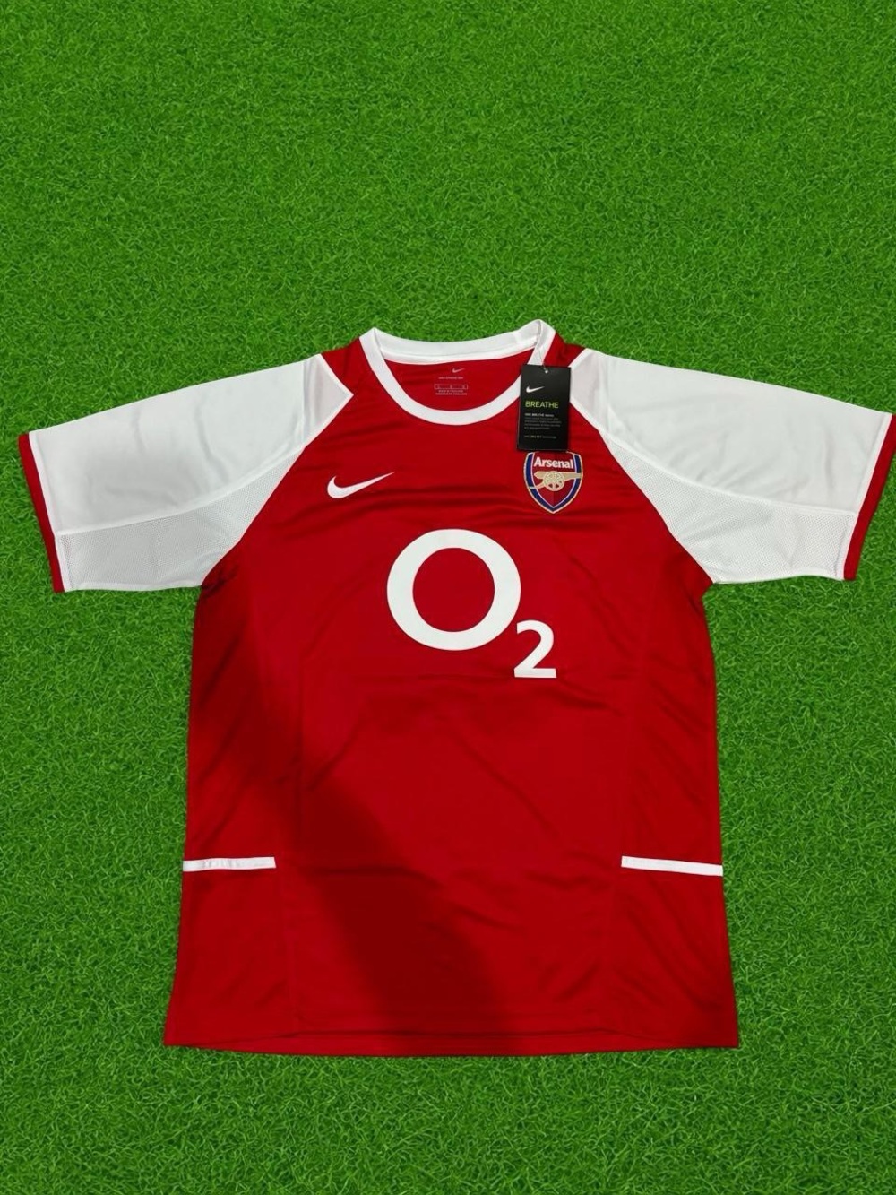 RETRO NIKE ARSENAL 2002/2003 THIERRY HENRY 14 HOME FOOTBALL JERSEY SIZE- L